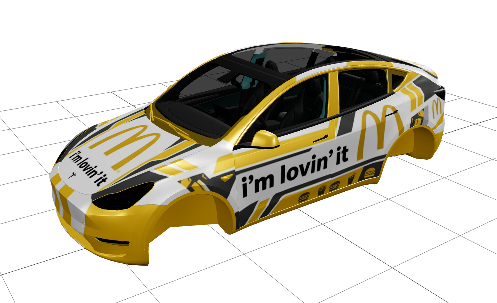 麦当劳皮肤 实车效果图 1