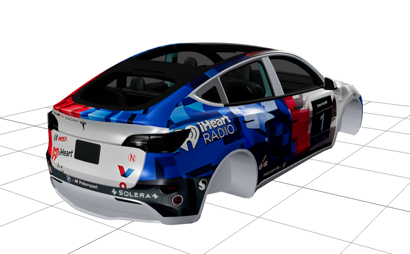 宝马 超级赛车涂装 实车效果图 3