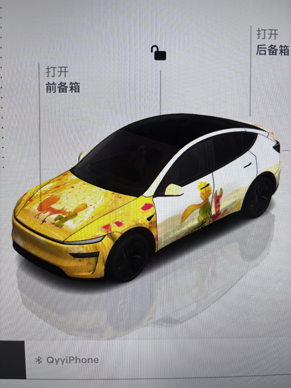 小王子与狐狸暖色系 Model Y (2025+) Standard 外观模板 实车效果图 1