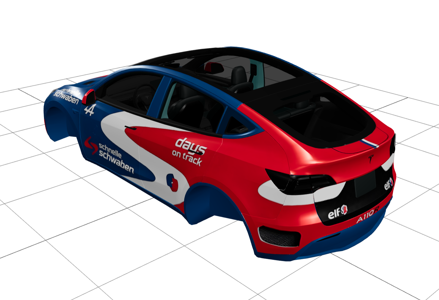 ALPINE 赛车涂装特制版 实车效果图 2