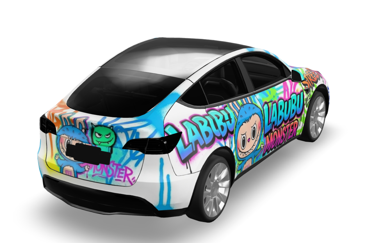 labubu定制版 实车效果图 2