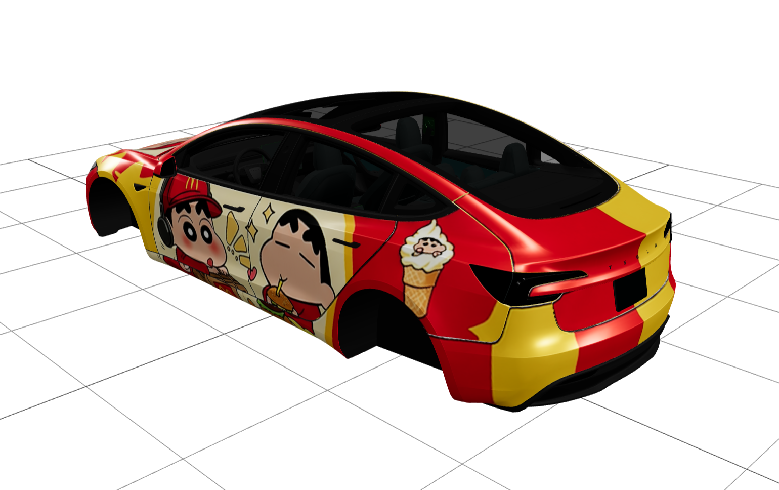 小新麦当劳版 实车效果图 2