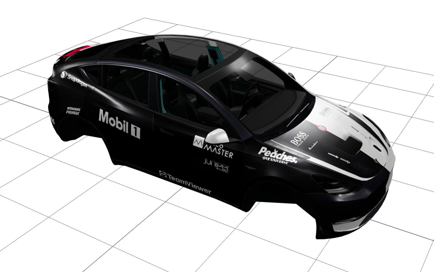 BOSS MOBIL1赛车涂装 实车效果图 2