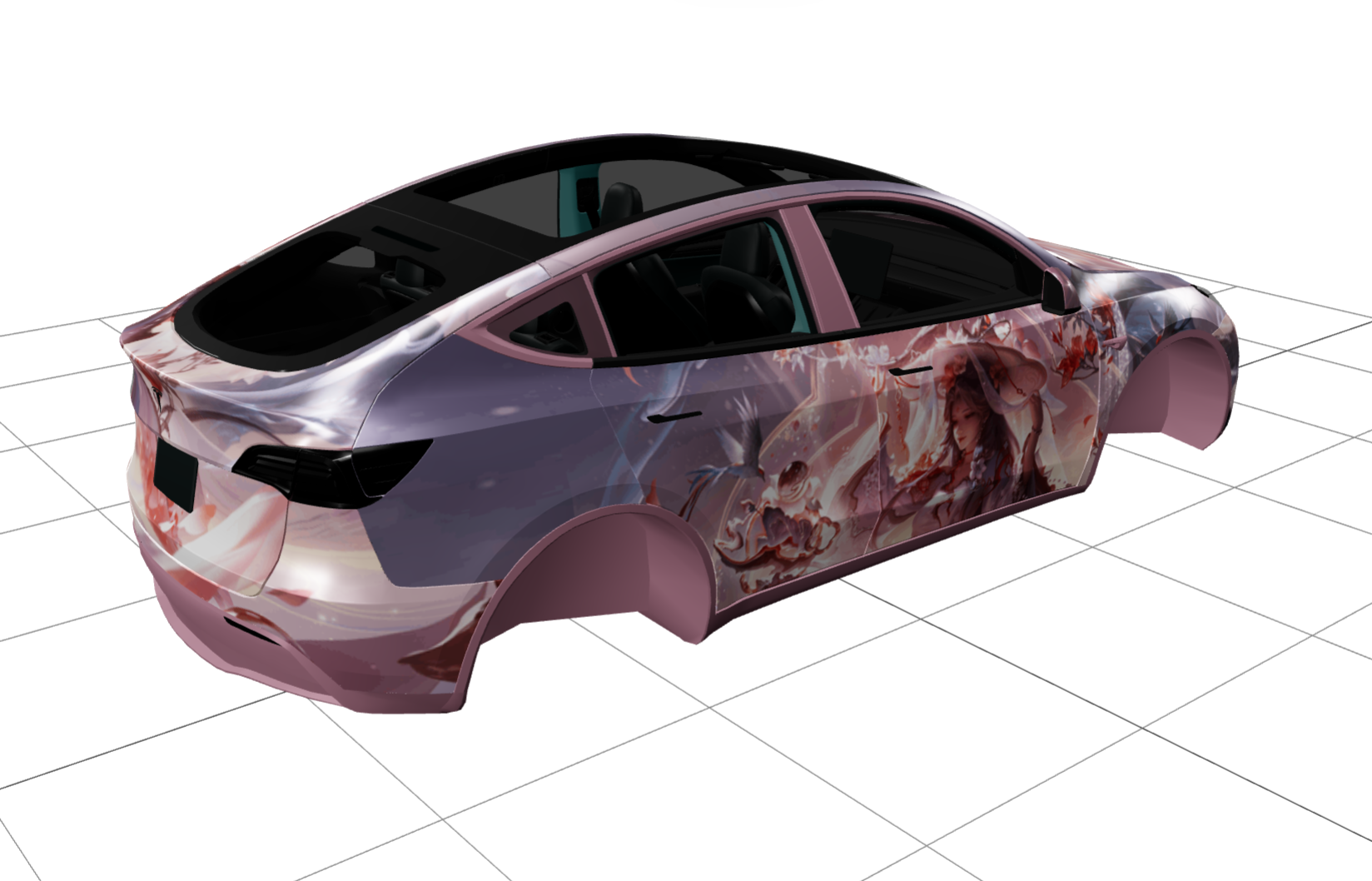 王者荣耀 王昭君-映山客 实车效果图 2