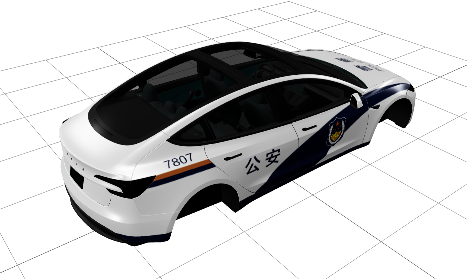 公安 7807 特制版 实车效果图 2