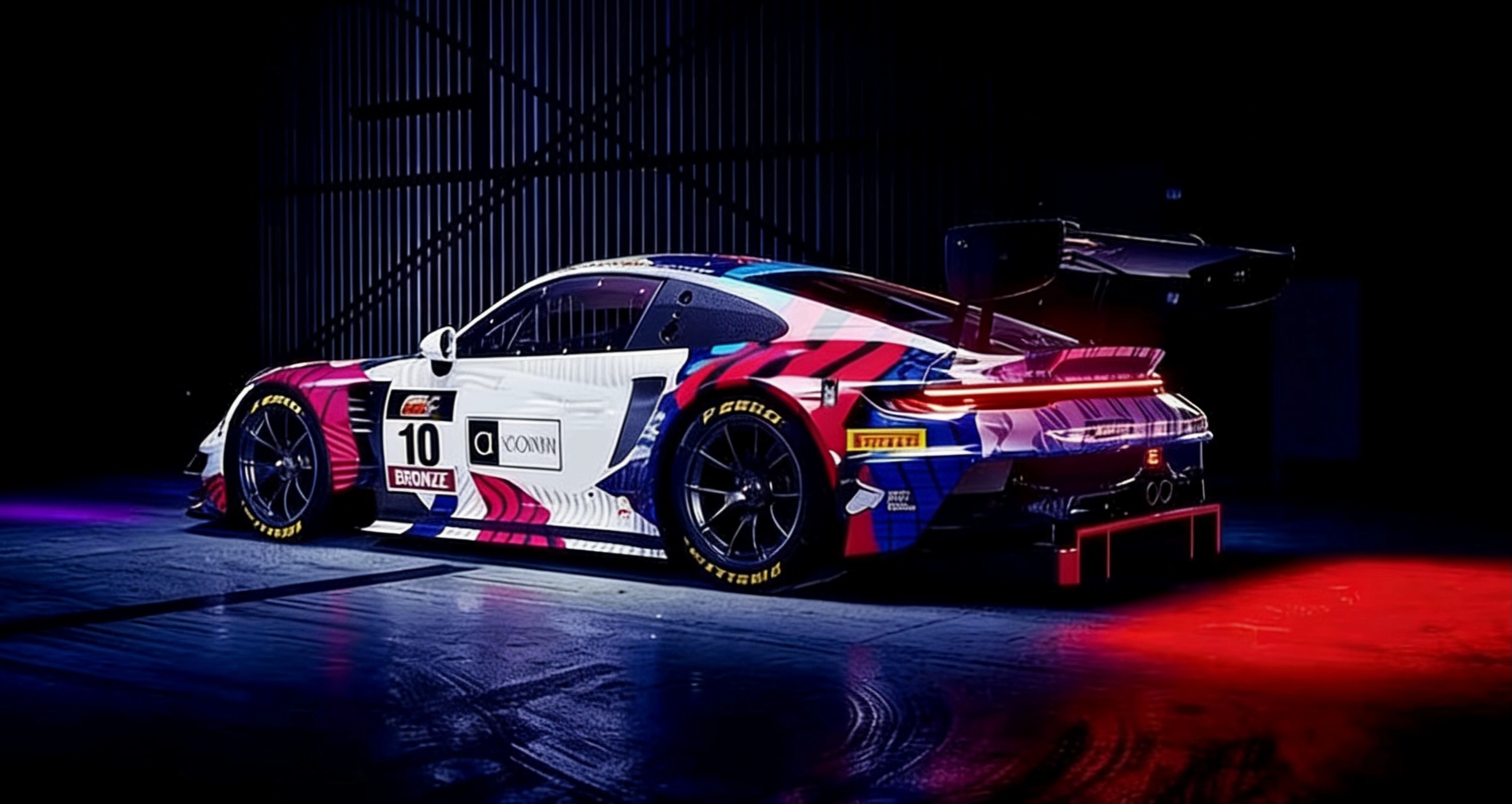 保时捷涂装 实车效果图 3