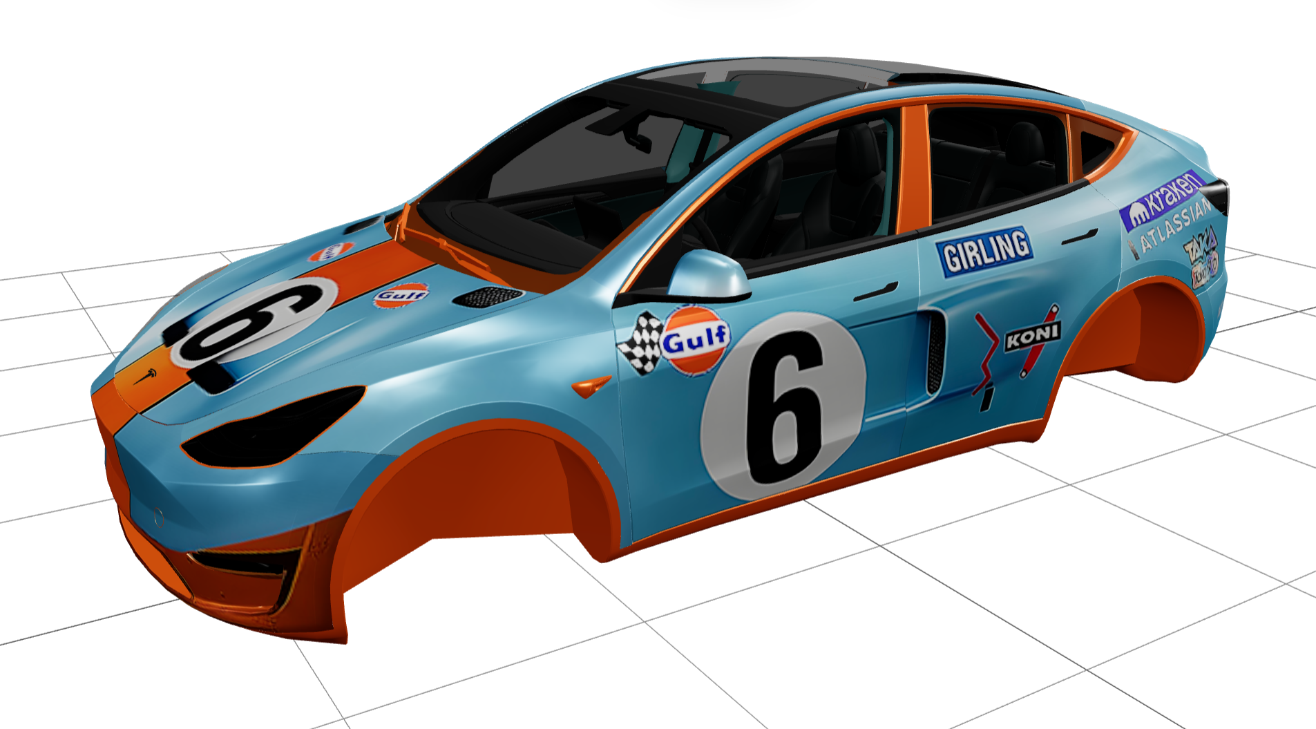  海湾石油涂装精装特制版 实车效果图 1