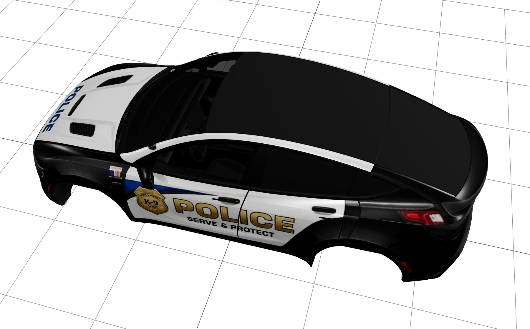 精品警车 实车效果图 1