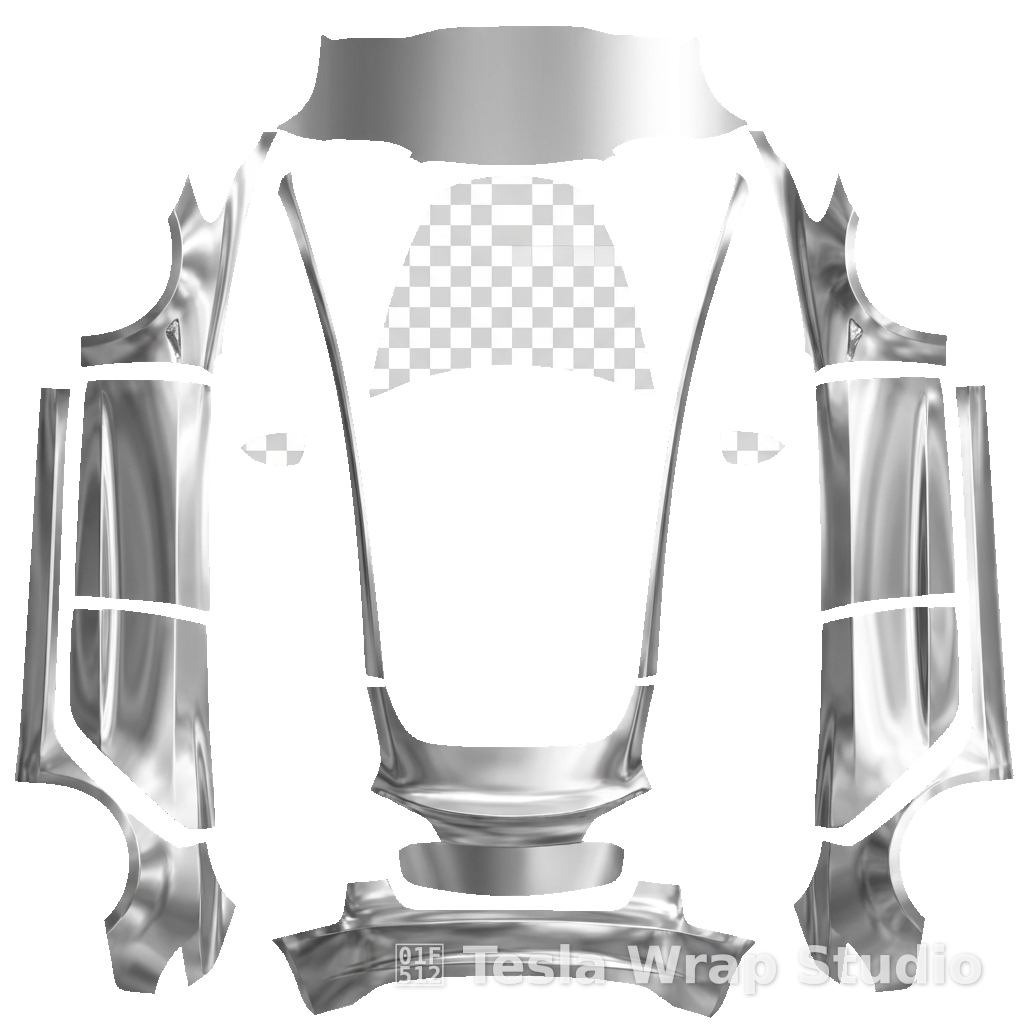 Model 3 All silver chrome 全部镀银