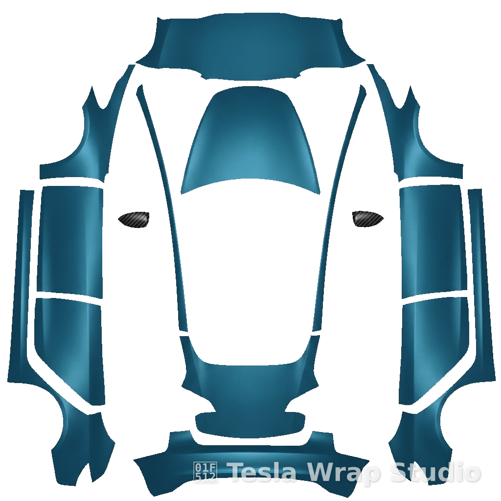 缎面冰冻海洋色 Model 3