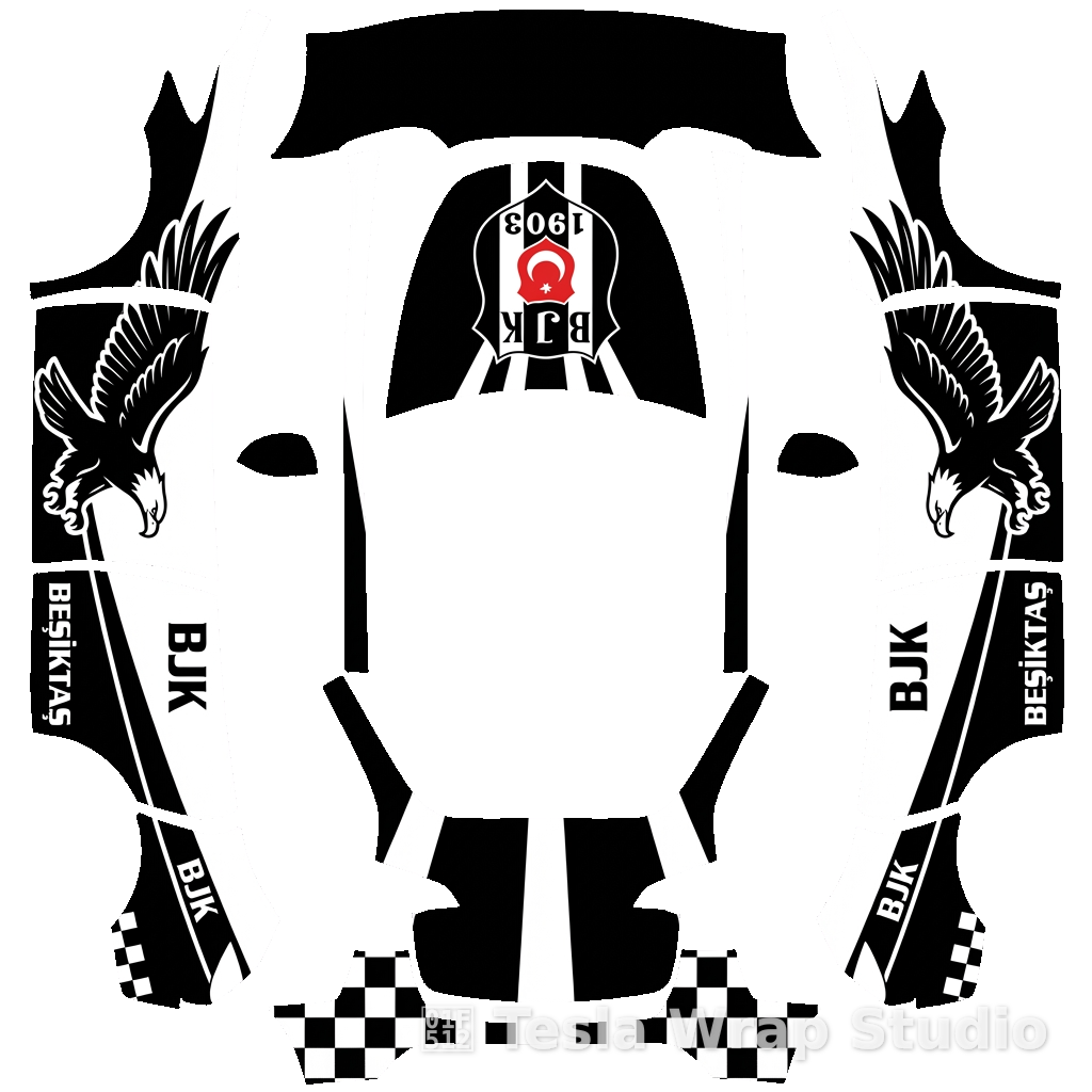 Model Y 贝西克塔斯足球俱乐部配色