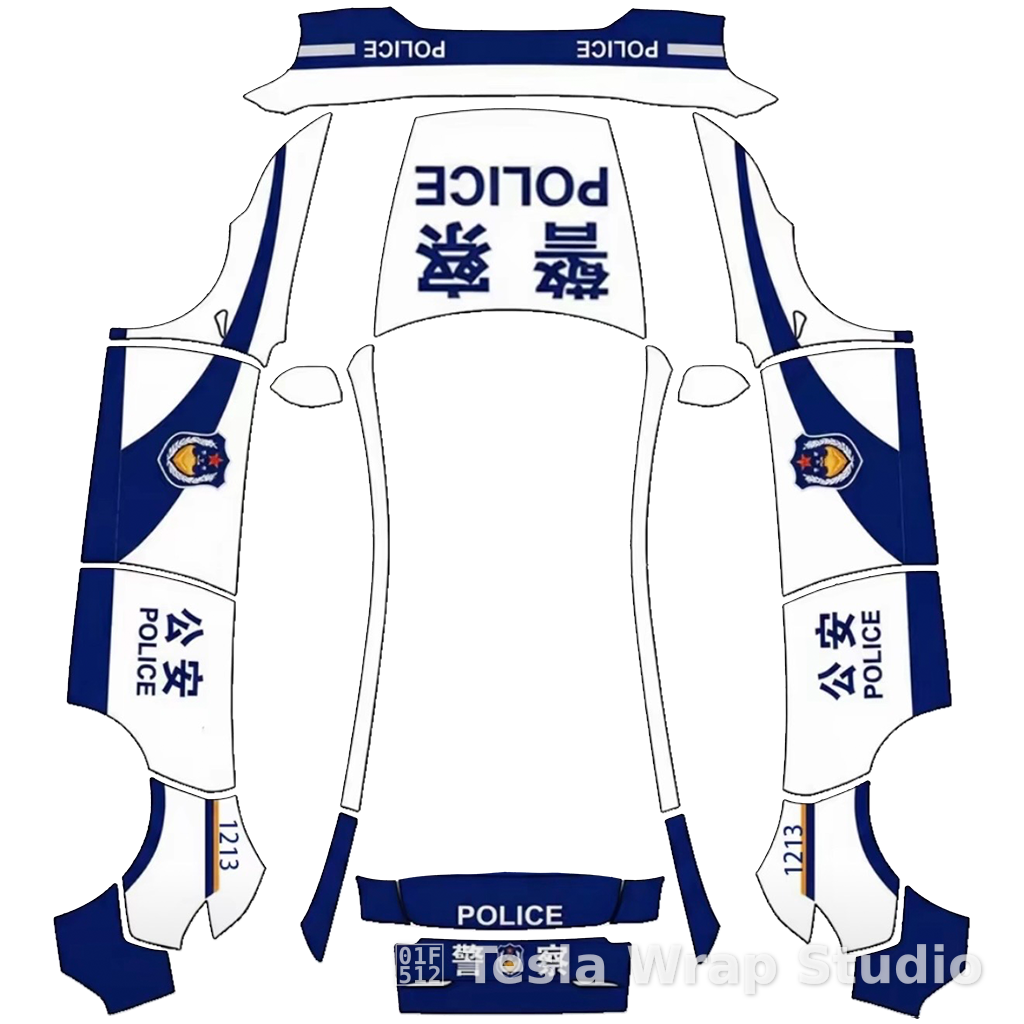 Police 公安01 涂鸦 焕新版Model Y