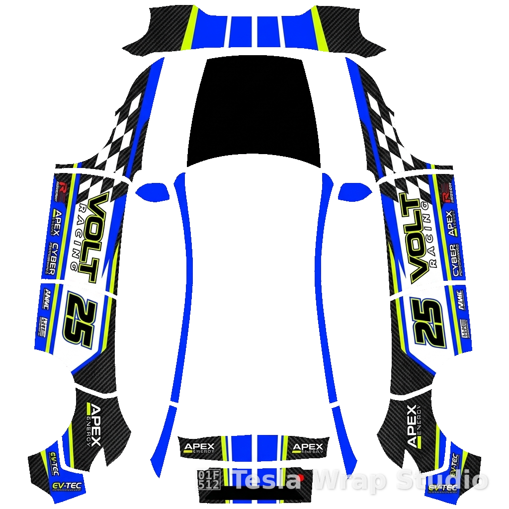 赛车车身贴膜 Model Y (2025+)