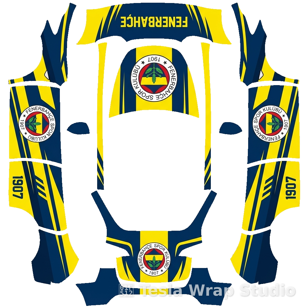 Model Y 采用费内巴切体育俱乐部配色和标志设计