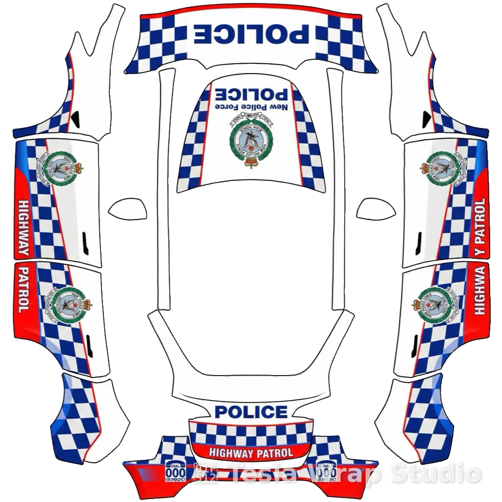 Police 公安 04 涂鸦 老款Model Y