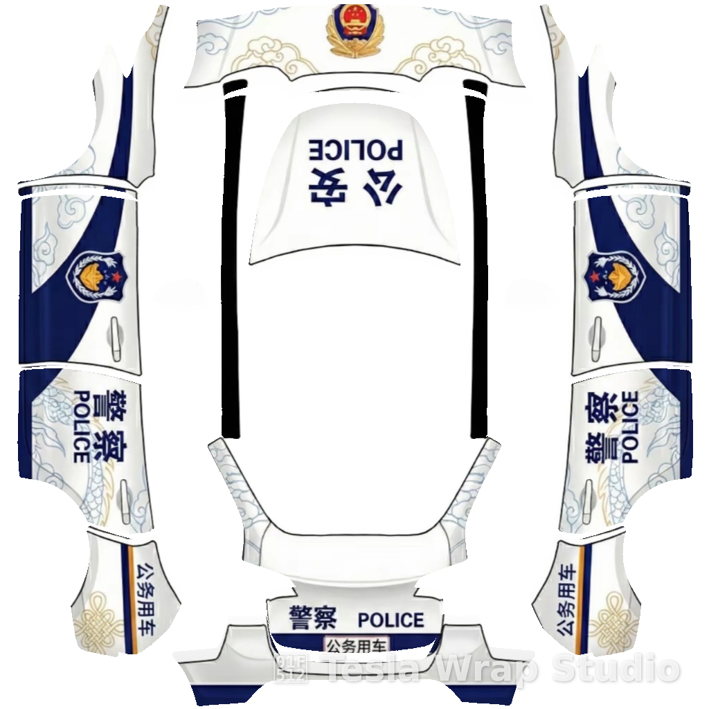 Police 公安 03 涂鸦 老款Model Y
