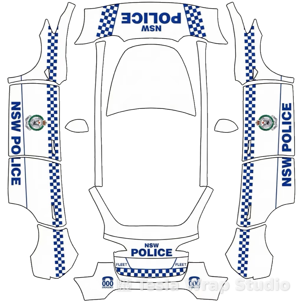 Police 公安 涂鸦 老款Model Y