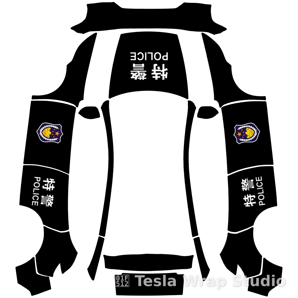 特警 警察 焕新版 Model Y 警车
