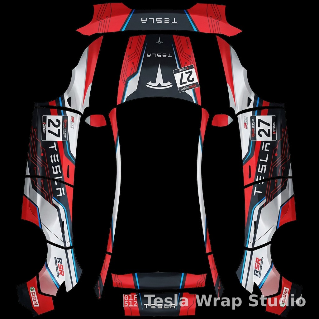 赛博朋克 特斯拉 焕新版 Model Y - Model Y (2025+) Standard 特斯拉喷漆车间模板