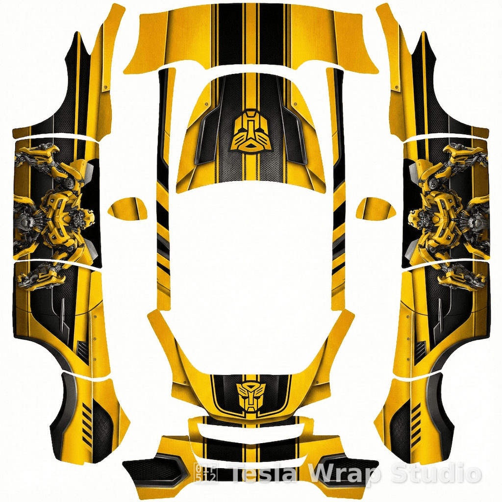 大黄蜂 Model Y - Model Y 特斯拉喷漆车间模板