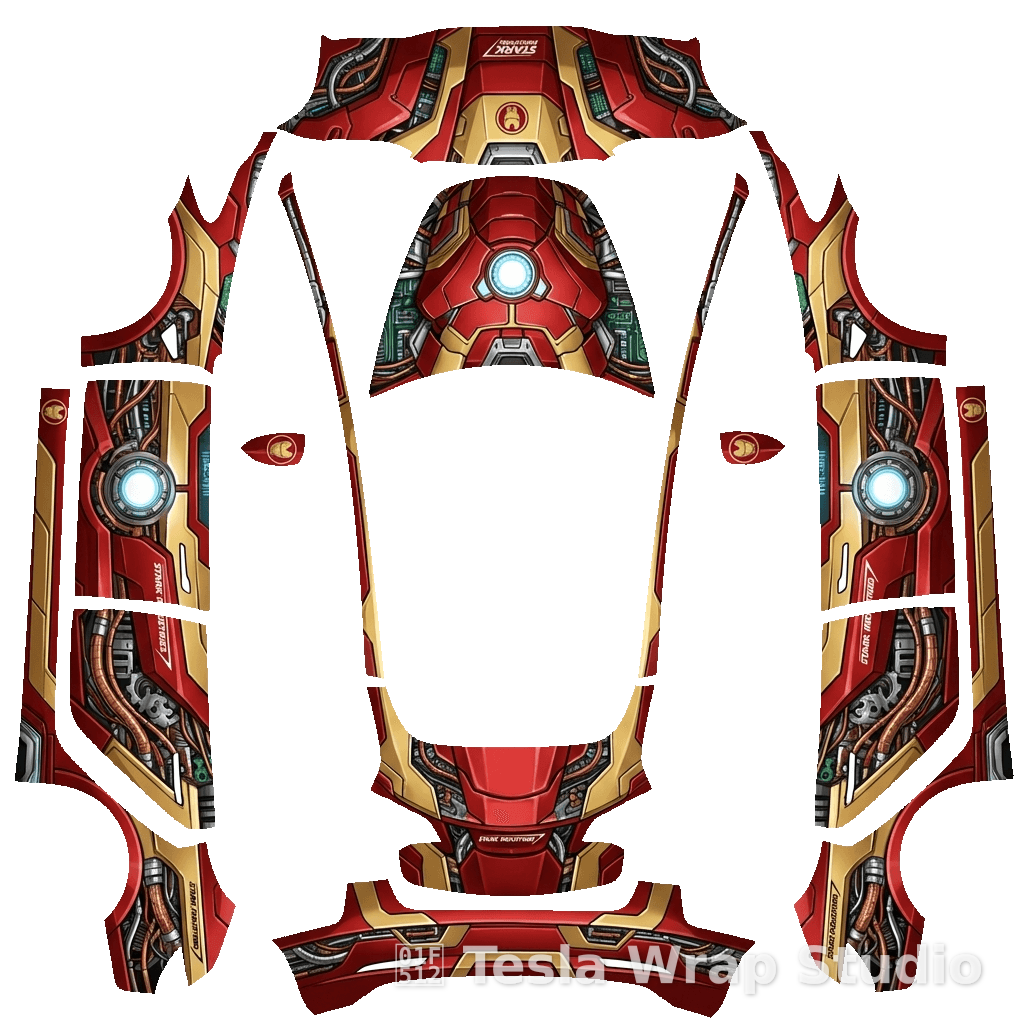 钢铁侠 - Model 3 特斯拉喷漆车间模板