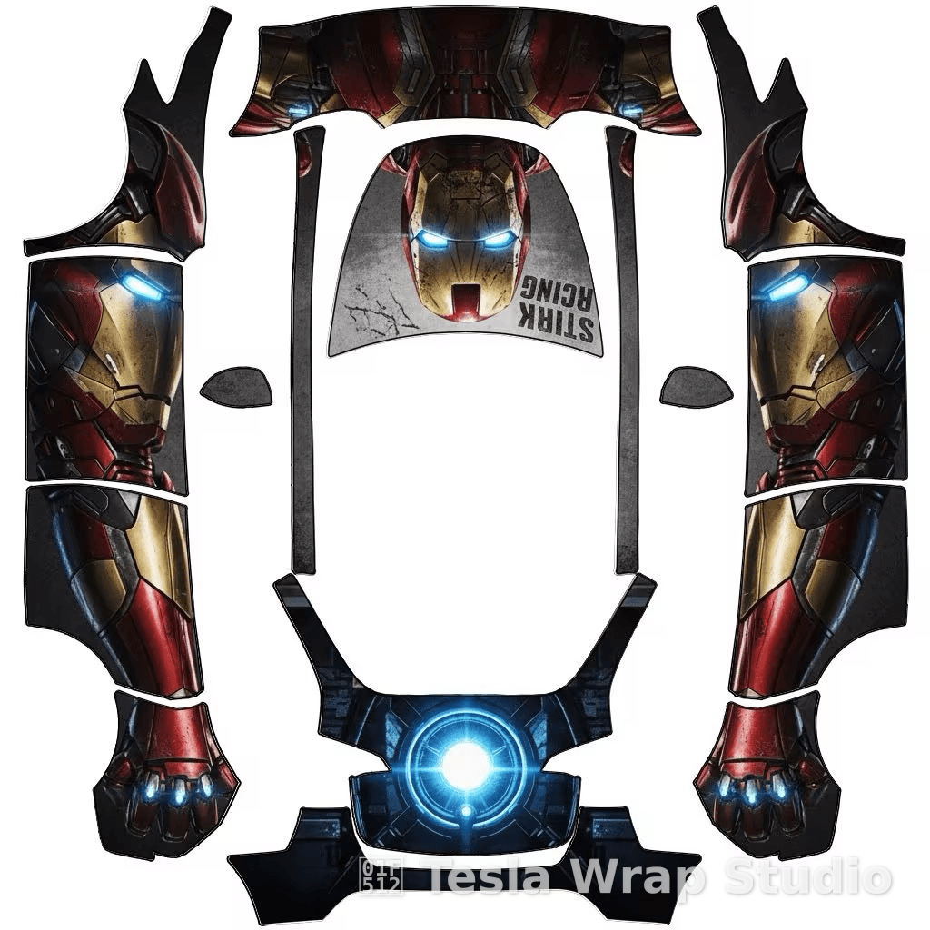 钢铁侠 - Model Y 特斯拉喷漆车间模板