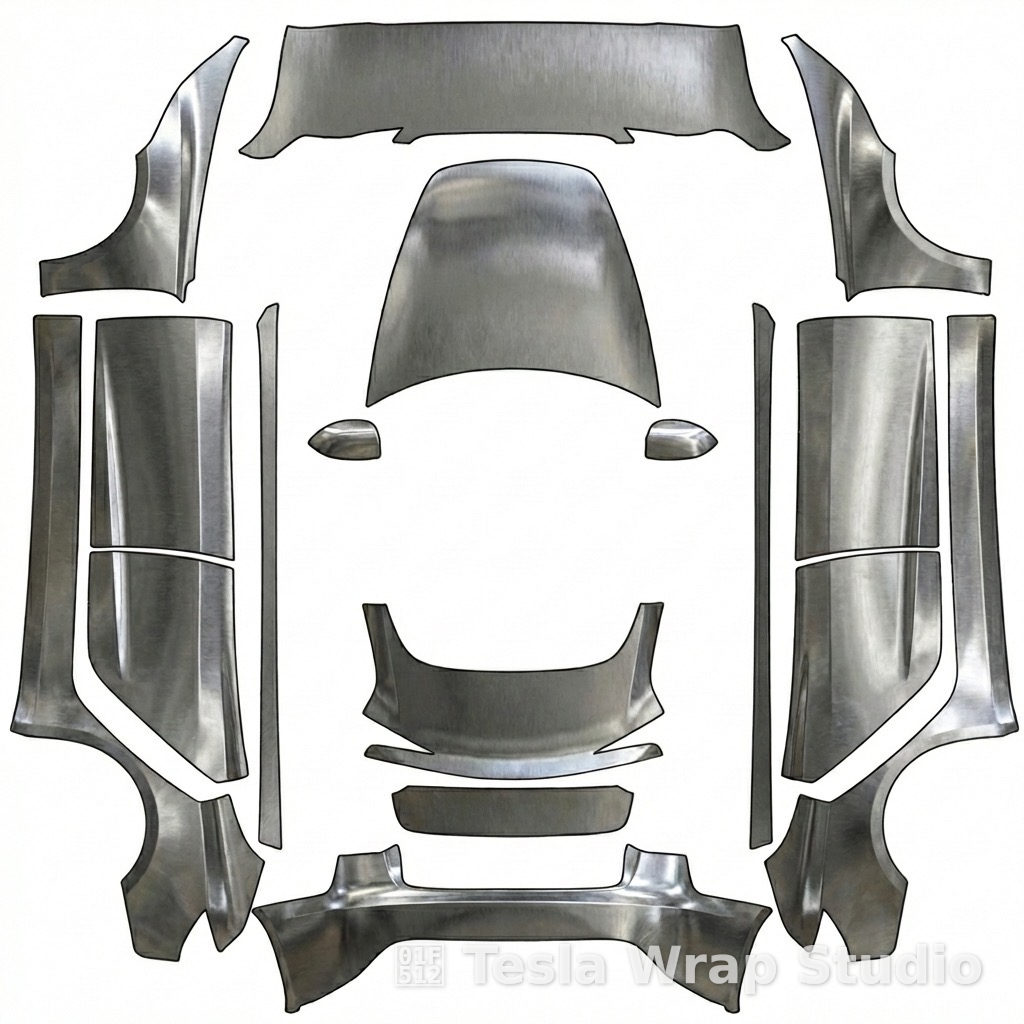 不锈钢进口版(不是手工焊接) - Model 3 (2024+) Standard & Premium 特斯拉喷漆车间模板