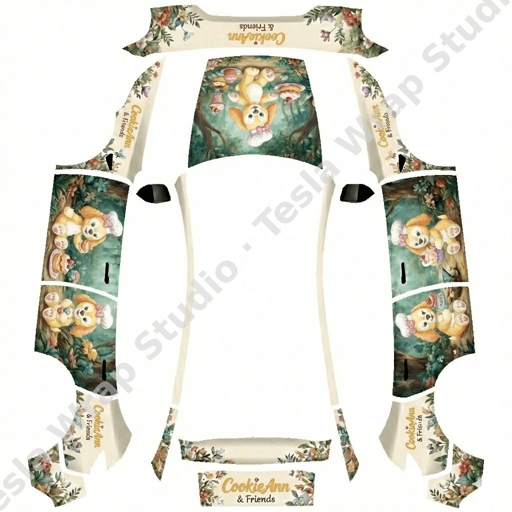 迪士尼可琦安Y+ - Model Y (2025+) Premium 特斯拉喷漆车间模板