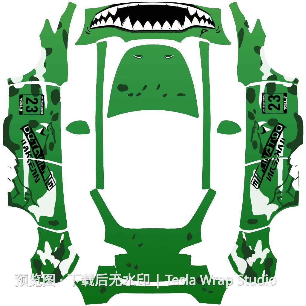 Model Y #9909 - Model Y 特斯拉喷漆车间模板