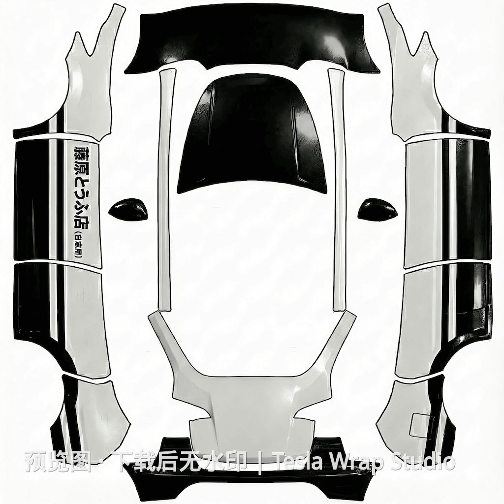 藤原豆腐店 Model Y - Model Y 特斯拉喷漆车间模板