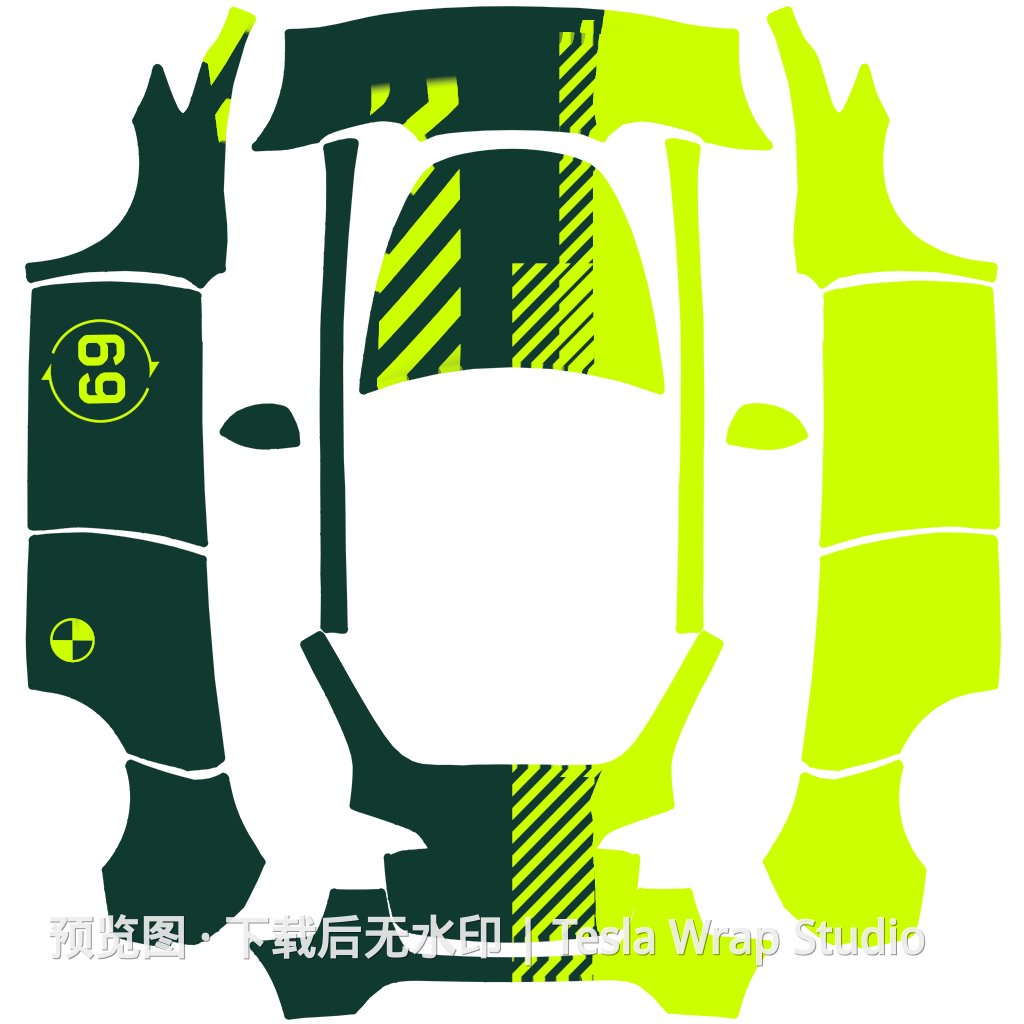 Model Y #9005 - Model Y 特斯拉喷漆车间模板