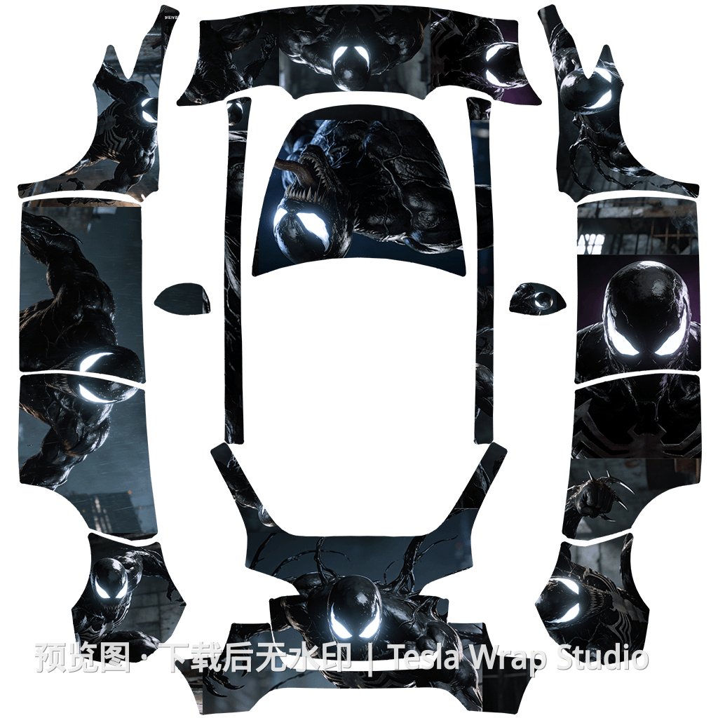 modely 毒液 - Model Y 特斯拉喷漆车间模板