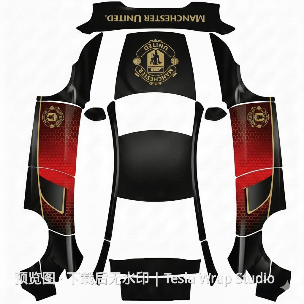 曼联 - Model Y (2025+) Premium 特斯拉喷漆车间模板