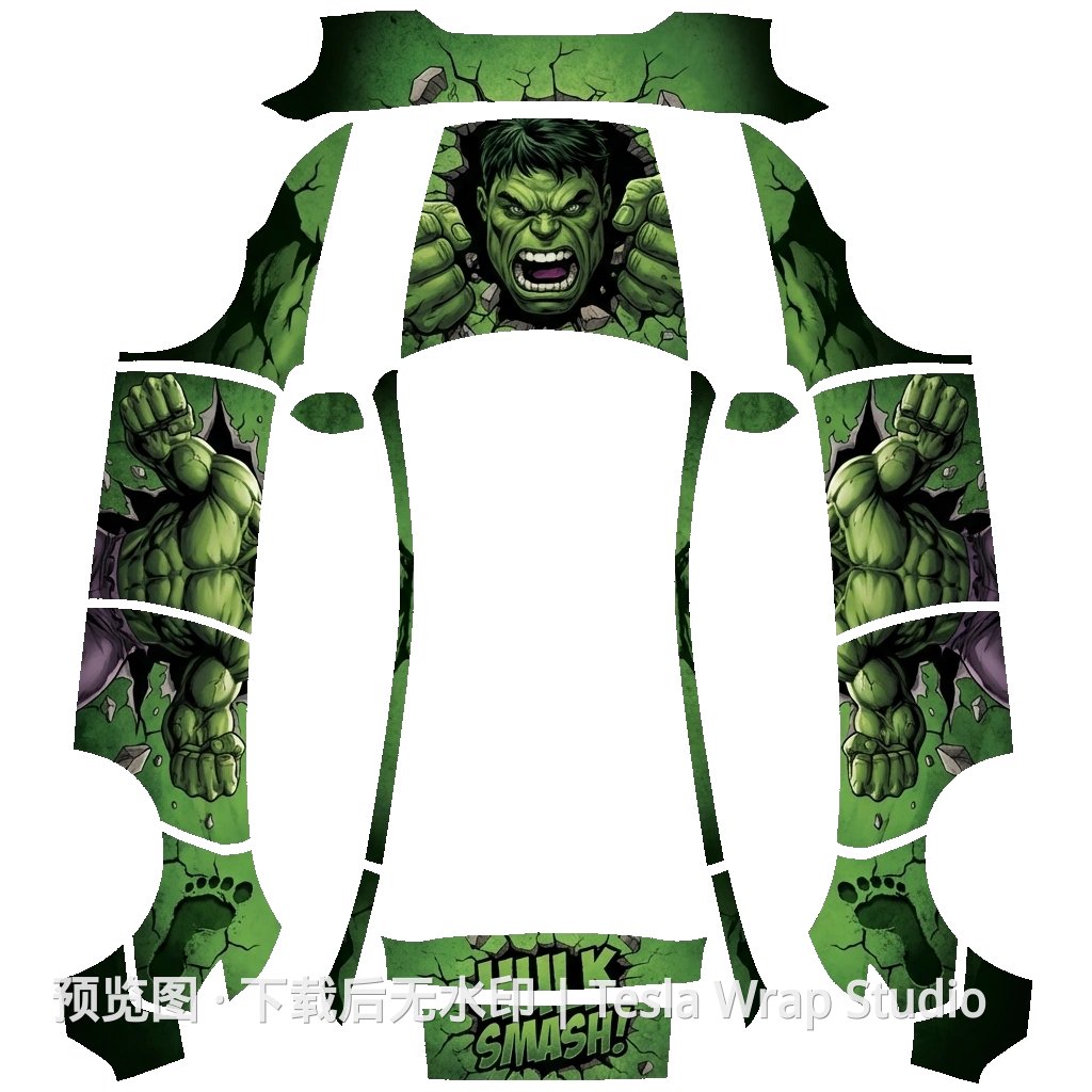 绿巨人 - Model Y (2025+) Standard 特斯拉喷漆车间模板