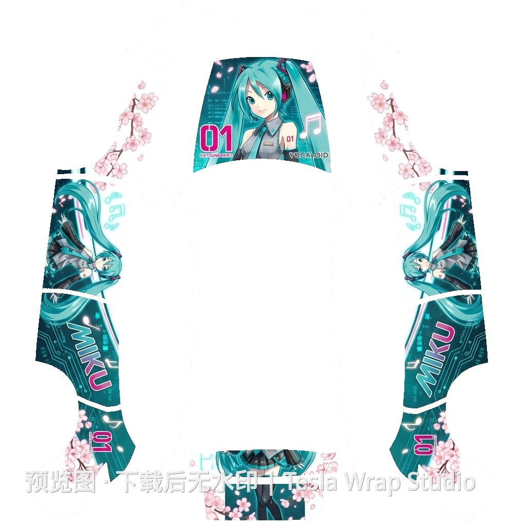 初音 - Model Y (2025+) Standard 特斯拉喷漆车间模板