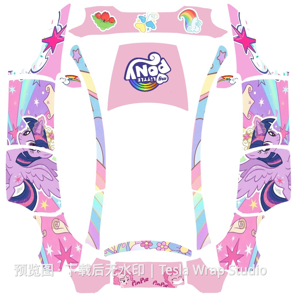 粉色回忆 - Model Y L 特斯拉喷漆车间模板