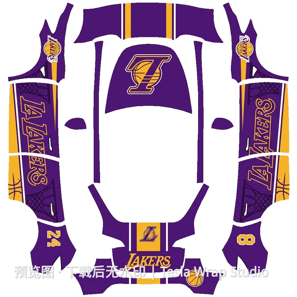 湖人 - Model Y 特斯拉喷漆车间模板