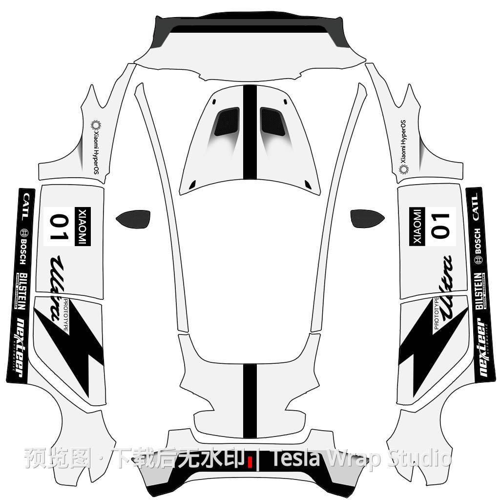 米 su7 u白色 高清版