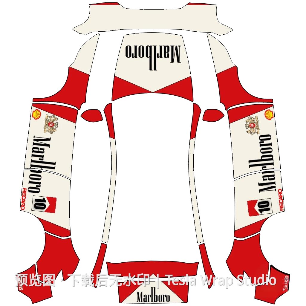 万宝路修复版 - Model Y (2025+) Standard 特斯拉喷漆车间模板