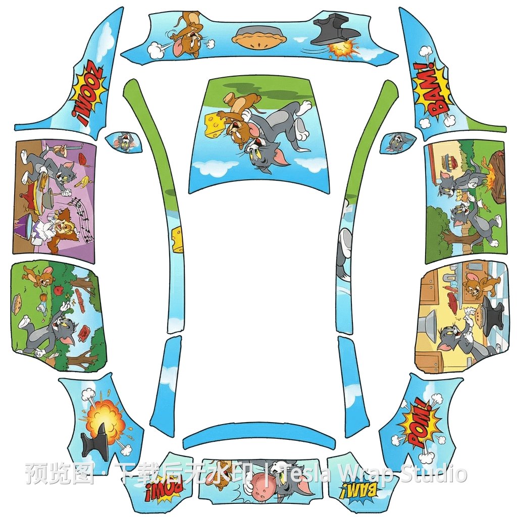 猫和老鼠修复版 - Model Y L 特斯拉喷漆车间模板