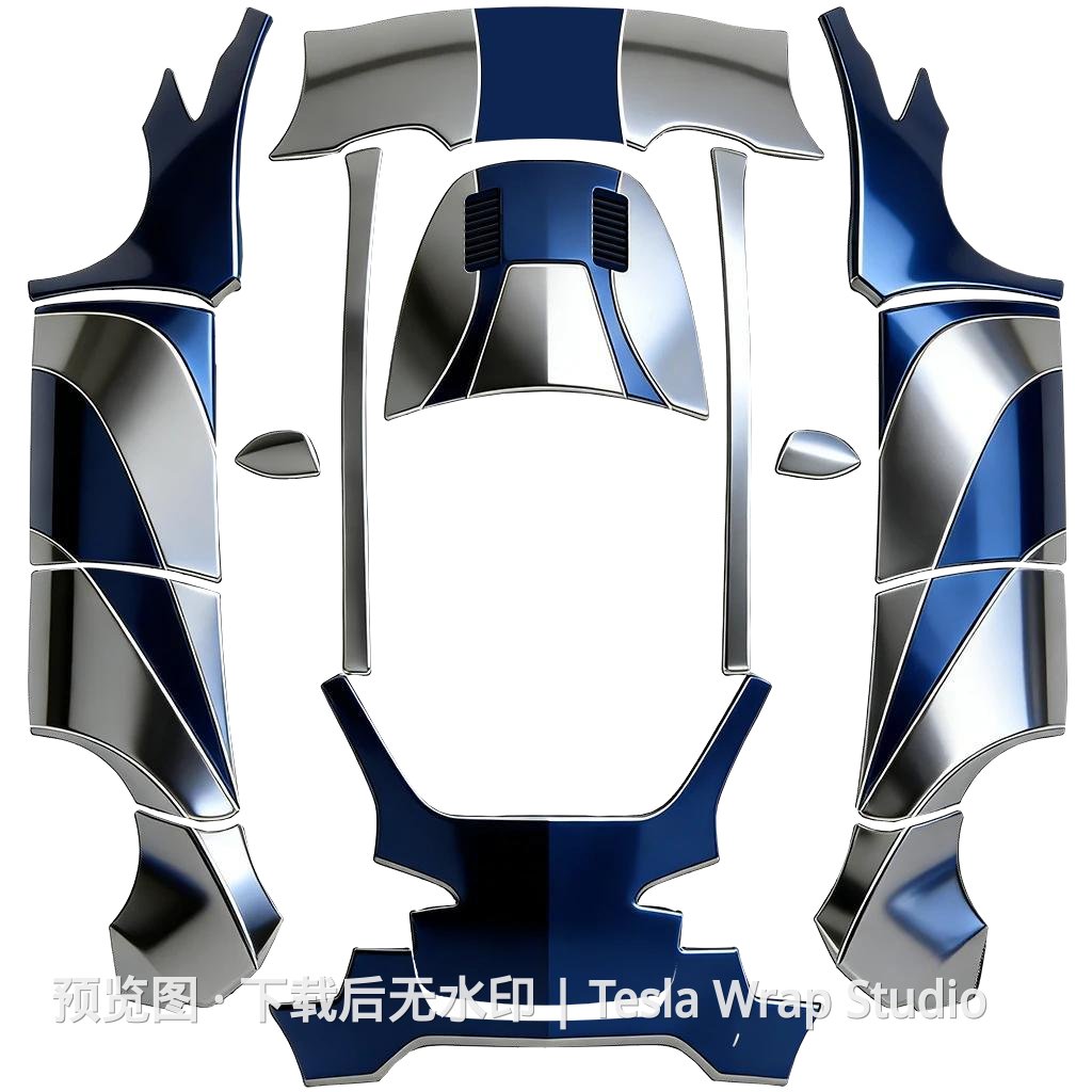 精品皮肤 - Model Y 特斯拉喷漆车间模板