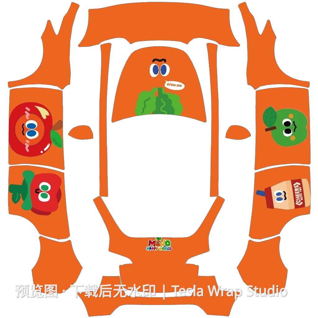 水果派修复版 - Model Y 特斯拉喷漆车间模板