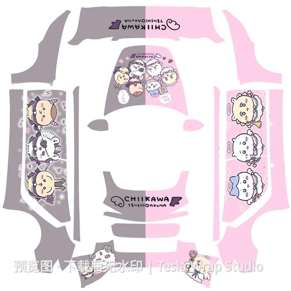 chiikawa吉伊卡哇天使与魔鬼可爱