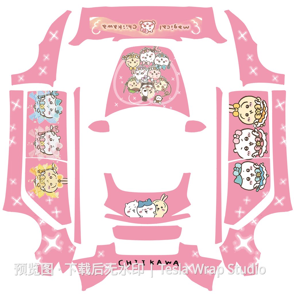 chiikawa吉伊卡哇魔法少女可爱