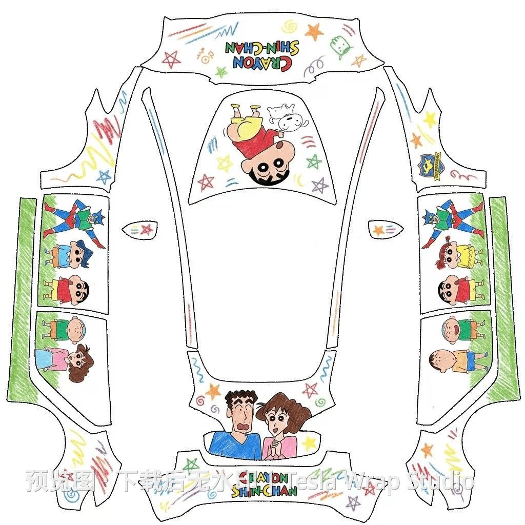 蜡笔小新手绘涂装