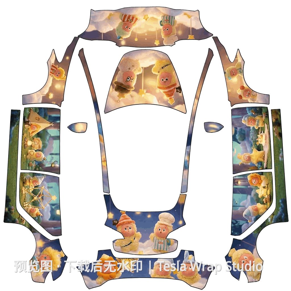 精品皮肤 - Model 3 特斯拉喷漆车间模板