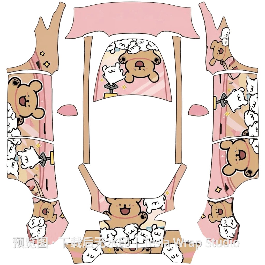 精品皮肤 - Model Y 特斯拉喷漆车间模板