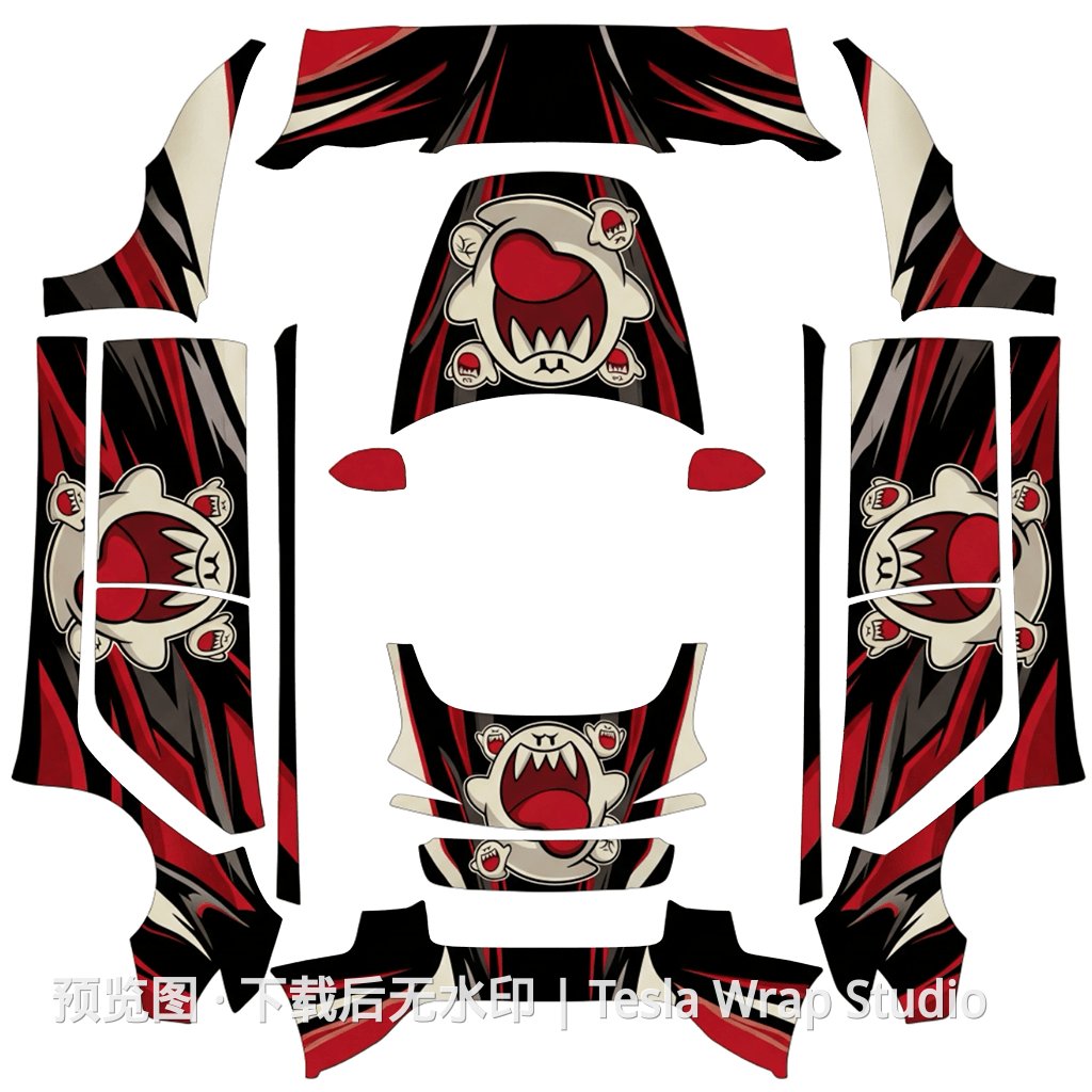 焕新3马里奥 - Model 3 (2024+) Standard & Premium 特斯拉喷漆车间模板