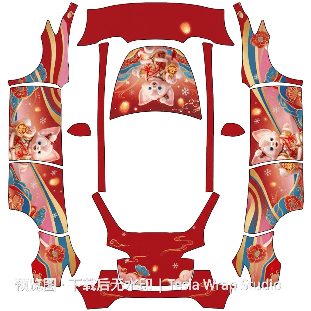 LinaBell - Model Y 特斯拉喷漆车间模板