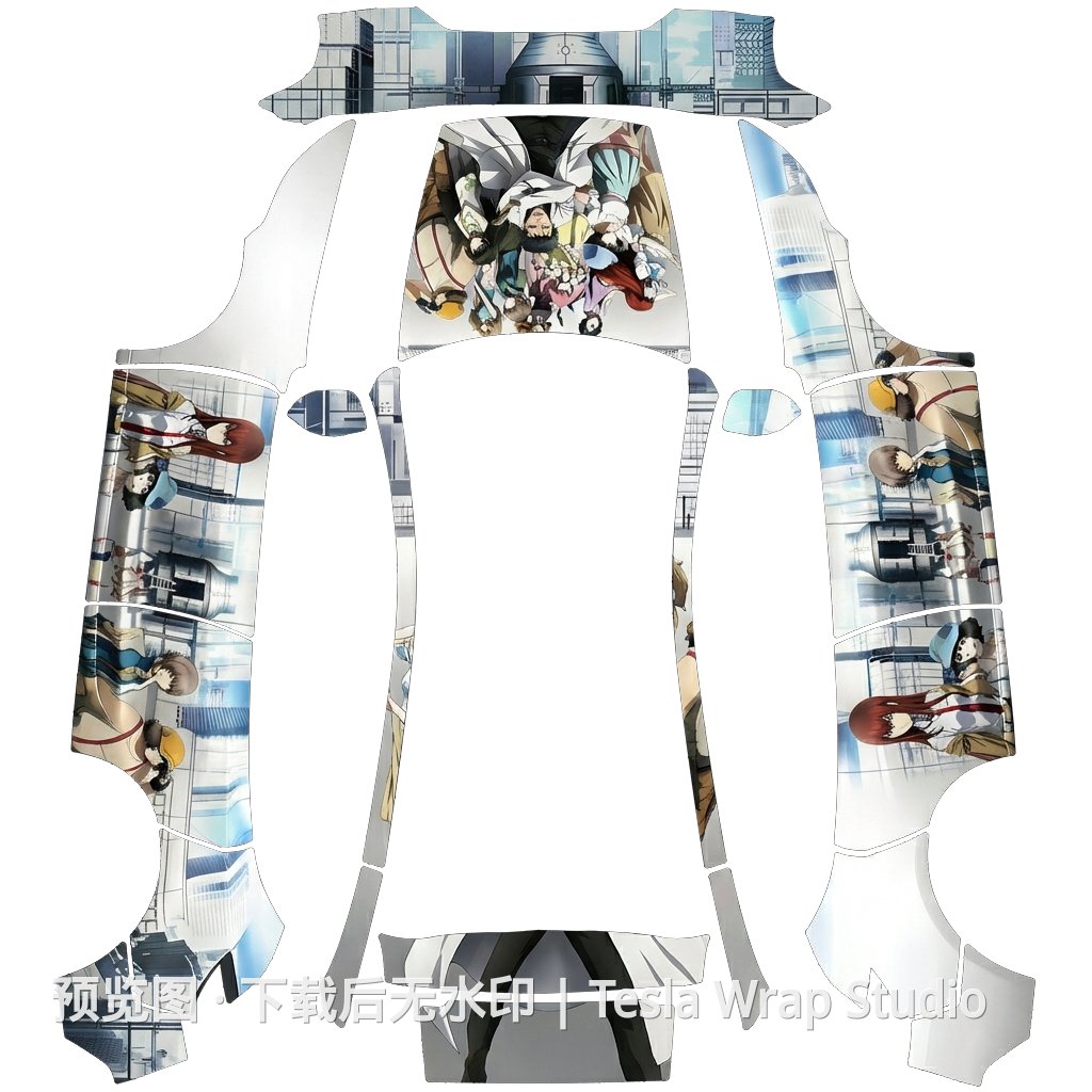 命运石之门 - Model Y (2025+) Standard 特斯拉喷漆车间模板